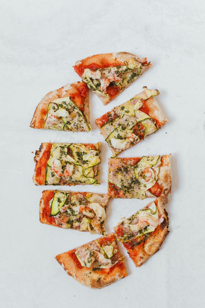 Sliced zucchini